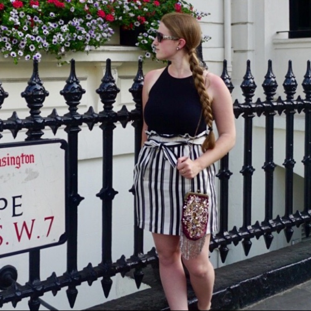 Topshop striped skirt